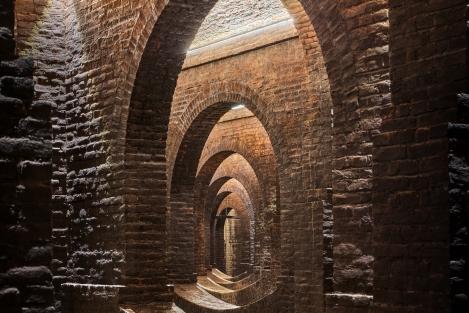 Water Tank 1 – brick-built tank with arches and a level floor