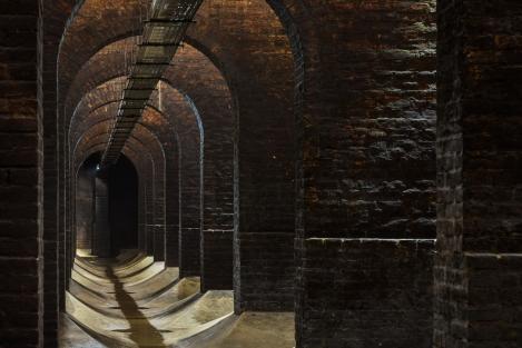 Water Tank 1 – brick-built tank with arches and a level floor